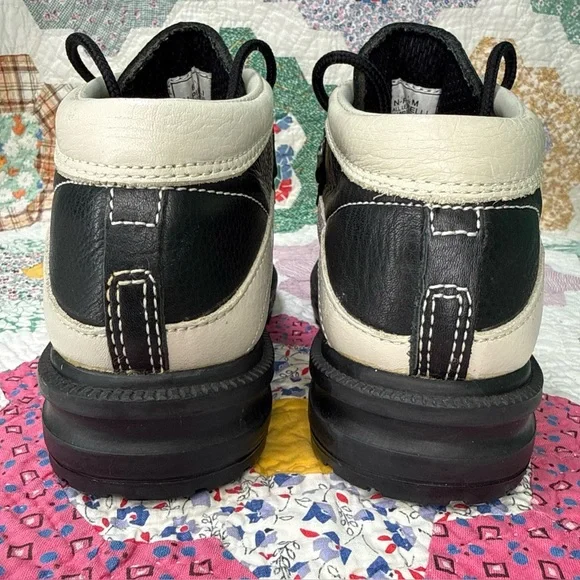 Vintage Nine West Chunky 90s Y2K Lace-up Sneaker Boots Size 6.5 - Picture 3 of 12